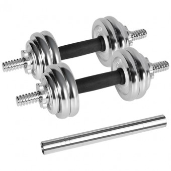 Gantere reglabile cu valiza total 15kg rebel active