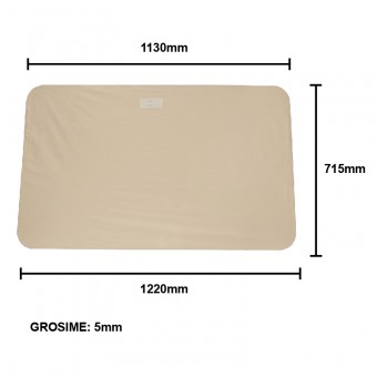 Geam 1220x715x5mm parbriz cabina tronconica tip nou UTB U-650