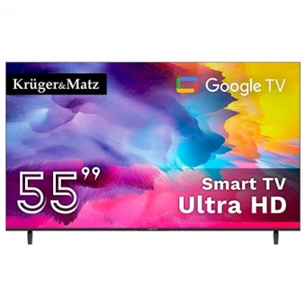 Google smart tv 5.0 55 inch 141cm ultrahd 4k kruger&matz