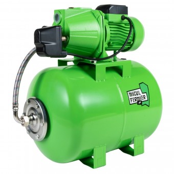 Hidrofor Micul Fermier 1.5 kW, debit maxim 3000l/h, inaltime maxima de pompare 53m, corp pompa fonta, butelie 50L