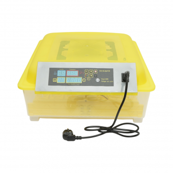 Incubator automat 48 oua 80W, 12V-220V cu rotire automata, control temperatura, umiditate, afisaj digital