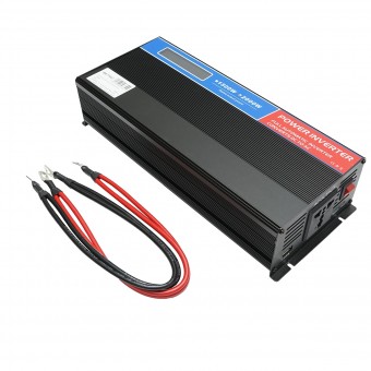 Invertor tensiune 12V-220V 2000W LCD cu USB Breckner Germany