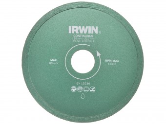Irwin Disc diamantat segment continuu, ceramica, 115mm/22.2mm
