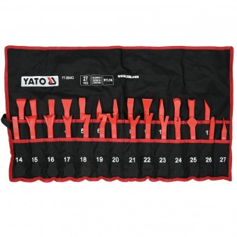 Kit pentru demontare tapiterie Yato YT-08443, 27 piese, in husa transport