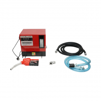 Kit pompa transfer motorina 220V, 550W, debit 60L/min, contor mecanic, furtun transfer 4m, alimentare 2m si pistol Breckner Germany
