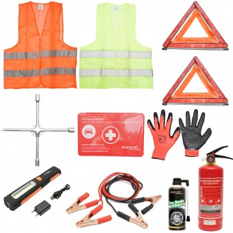 Kit siguranta auto, pachet legislativ obligatoriu de prim ajutor DIN 13164 Breckner Germany