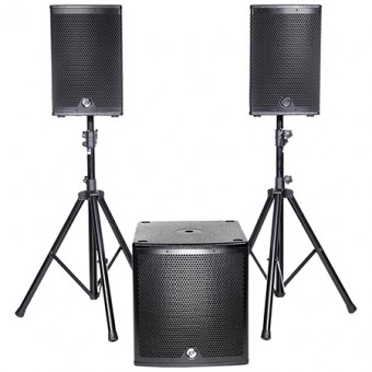 KIT SUBWOOFER 15/38CM + 2 SATELITI 10/25CM 800W RMS