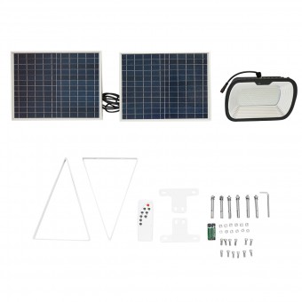 Lampa LED 126x0.5W cu panou solar 25W si baterie 7V/10Ah Breckner Germany