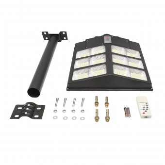 Lampa LED cu panou solar iluminat stradal 300W, 6500K, IP65 Breckner Germany