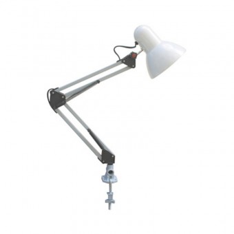 Lampa pentru birou, articulata Rana HL074, Alba, E27, max. 60 W