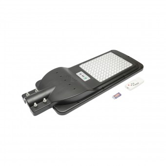 Lampa solara LED iluminat stradal 150W, IP65, 6500K cu panou solar, senzor de miscare, telecomanda, prindere pe stalp Breckner Germany