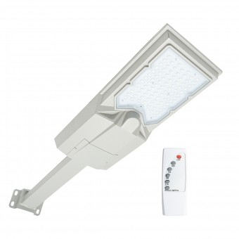 Lampa solara LED iluminat stradal 300W, 6500K, IP65 cu panou solar si telecomanda Breckner Germany