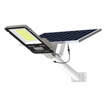 Lampa solara pentru iluminat stradal, Bass BS-5920, telecomanda, 500 W, IP66, lumina rece, senzor miscare