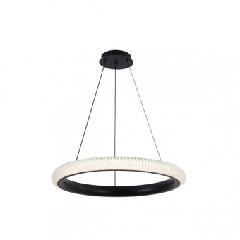 Lampa suspendata LED 70W 3CCT, 4900 lm, Negru, dimabila, telecomanda