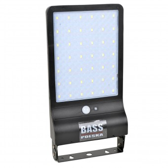 Lampa tip proiector solar Bass BS-5906, putere 20W, 42 x Led, senzor miscare, IP65