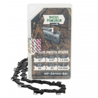 Lant Micul Padurar 14, pas 3/8, grosime pinten 1.3mm, 50 pinteni, 25 dinti, full-chisel