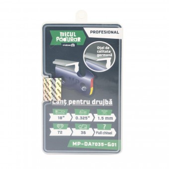 Lant Micul Padurar Profesional, 18' .325' 1.5mm 72P 36D full-chisel