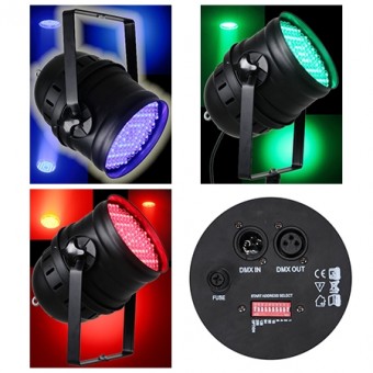 LED PAR 64 DMX 10MM X 177 LED-URI