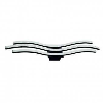 Lustra led 30 W, 1800 lm, Negru, Lumina neutra 4000K, 180-240 V, dimensiune 130x650 mm