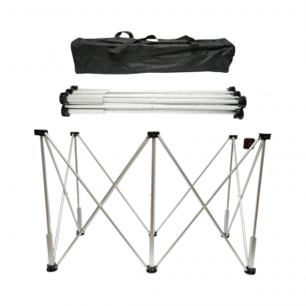Masa de lucru pliabila tip acordeon cu 6 picioare, cadru din aluminiu 116x61x72cm
