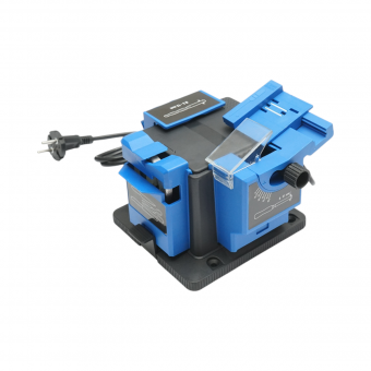 Masina de ascutit cutite elctrica 220V, 65W, 7000rpm, unghi 15-50°, latime ascutire 6-51mm, burghie 3-13mm, foarfece, dalti, rindele