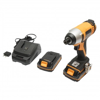 Masina de insurubat 1/4 cu impact 20V 180Nm, baterie incarcare rapida 2x2.0Ah Hoteche