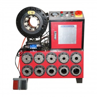 Masina de sertizat furtunuri hidraulice 3kW, 220V, fi 6-51mm cu schimbare rapida Breckner Germany
