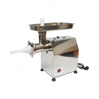 Masina de tocat carne electrica inox 2000W, 220V, capacitate 250 kg/h, adaptor carnati, 1 sita si 1 cutit incluse 410x240x450mm