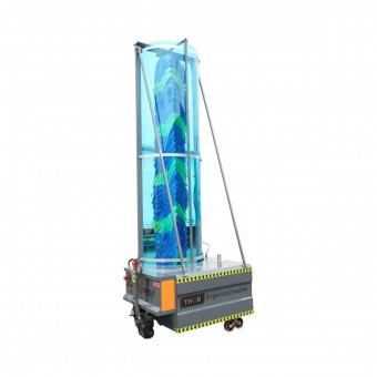Masina electrica automata de spalat autobuze si camioane 48V, 1800W, baterie Li-ion, perie verticala 3.8m, rezervor apa 500L THOR
