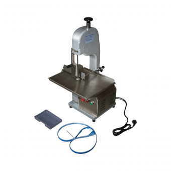 Masina electrica de taiat carne si oase 1500W, 220V, viteza taiere 15.4 m/s, lama fierastrau 1650mm