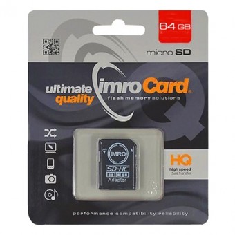 MICRO SD 64GB CL 10 UHS-1 + ADAPTOR SD