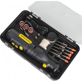 Mini polizor cu acumulator 8V, in trusa accesorii