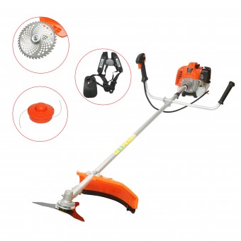 Motocoasa pe benzina 3.4CP (2.5kW), motor 2T 43cc, turatie 7500 r/min, kit accesorii incluse THOR