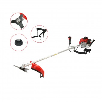 Motocoasa pe benzina profesionala Standard 3CP, 2T 52cc, turatie 7500rpm, disc 3T, tambur fir, kit accesorii incluse THOR