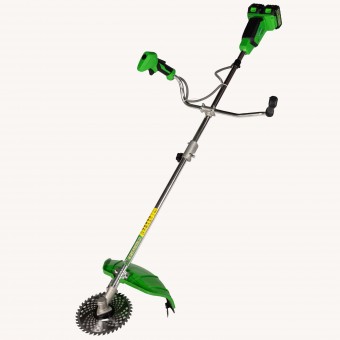 Motocoasa (Trimmer) electrica Micul Fermier 2x20V, 2 acumulatori 4Ah, maner dublu, motor fara perii