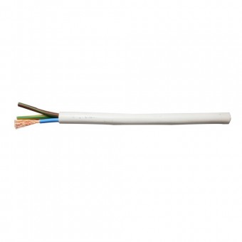 MYYM 0.75 Cablu cupru 3 conductoare 0,75mmp, 0.6mm, PVC, alb