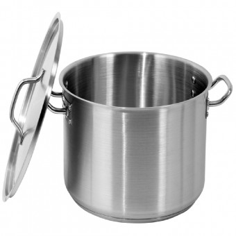 Oala medie cu capac profesionala din inox 36x22 cm, 22.4 litrri