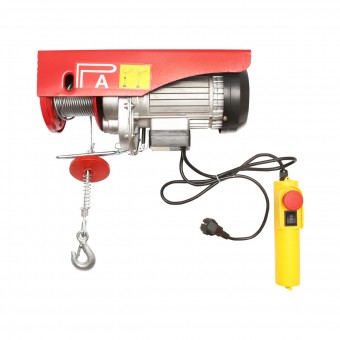 Palan electric/macara 220V/50Hz 850W, sarcina maxima 200/400Kg, viteza de ridicare 5-10m/min, inaltime de ridicare 6-12m, protectie IP40
