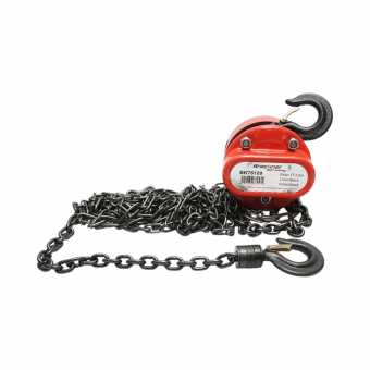 Palan manual cu lant 2.5m, sarcina maxima 1000 kg, carlig cu siguranta Breckner Germany