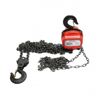 Palan manual cu lant 3m, sarcina maxima 2000 kg, carlig cu siguranta Breckner Germany