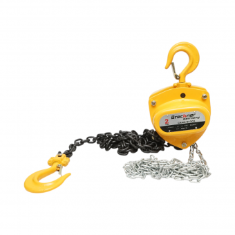 Palan manual cu lant 3m, sarcina maxima 2000kg, carlig cu siguranta 2T Breckner Germany