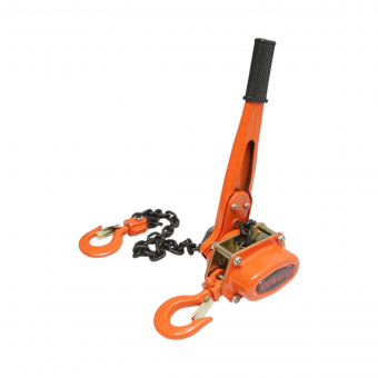 Palan manual cu levier 1500 kg, lant 1.5m, carlig cu siguranta Breckner Germany