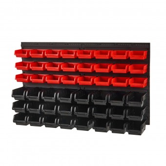 Panou cu 48 cutii organizatoare pentru accesorii, dimensiune 950 x 542 x 172 mm