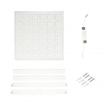 Panou LED slim 48W, 220V, 6500K, IP20, 600x600x7mm aplicata sau tavan casetat Breckner Germany