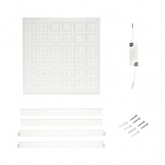 Panou LED slim 60W, 220V, IP20, 6500K, 595x595x20mm pentru tavan casetat Breckner Germany