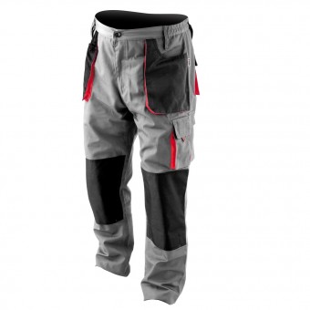 Pantaloni de lucru Yato YT-80286, marimea M, 5 buzunare, gri/negru