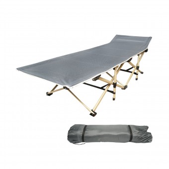 Pat pliabil de campanie, camping gri 190x66x42 cm Breckner Germany