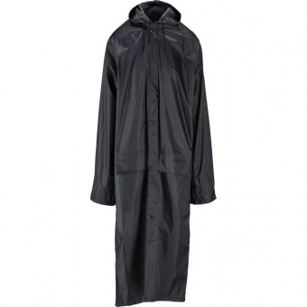 Pelerina lunga de ploaie marime XL, neagra cu gluga