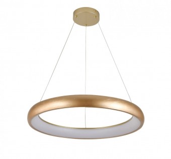 Pendul led 48 W, 2900 lm, 180-240V, Auriu, IP20, 120 x 60 cm, Aluminiu/Otel/Silicon