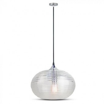 PENDUL TAVAN 35CM STICLA TRASNPARENTA - DIAMOND